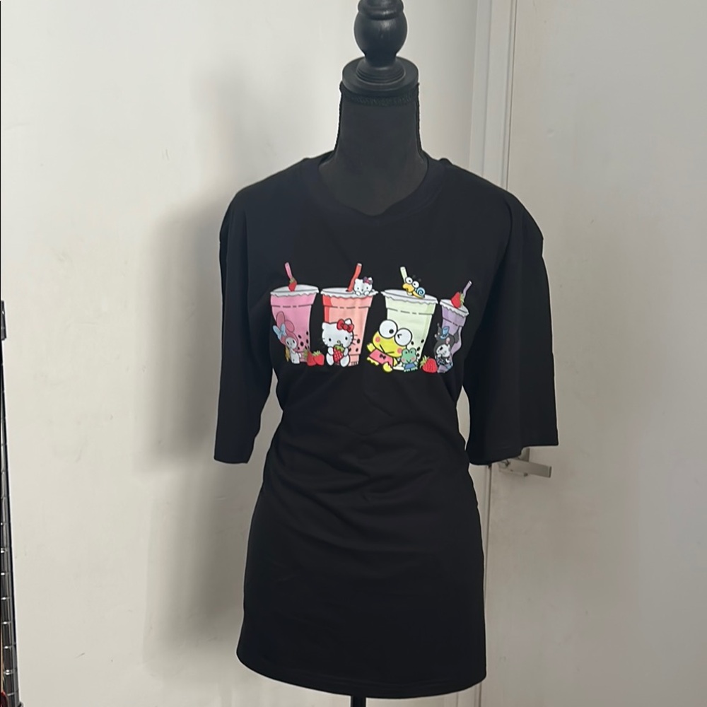 Hello Kitty Black Short Sleeve Tee
